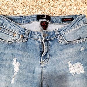 Earl (Boyfriend) Jeans, Size 6P, Blue Denim